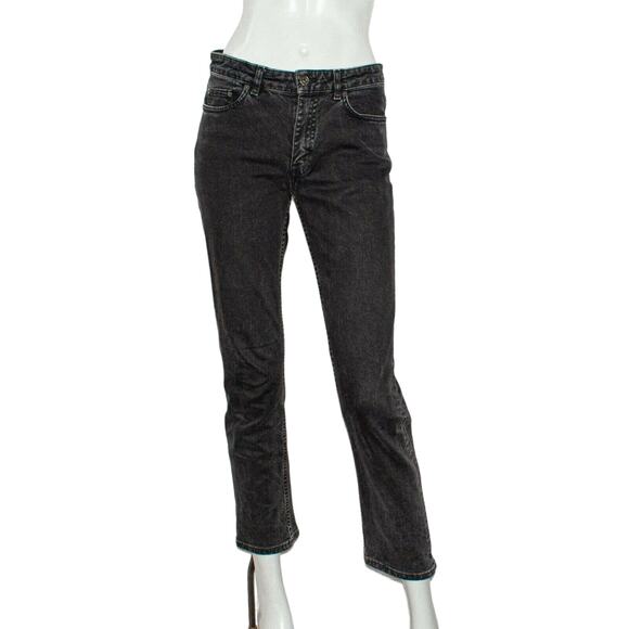 ACNE Studios Size 25 ROW USED NIOR Denim Jeans Black - Picture 1 of 8